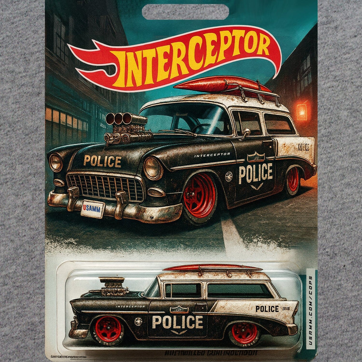 Police Surf Wagon T-Shirt Shirts