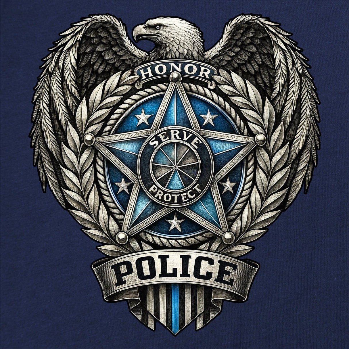 Police Shield T-Shirt Shirts