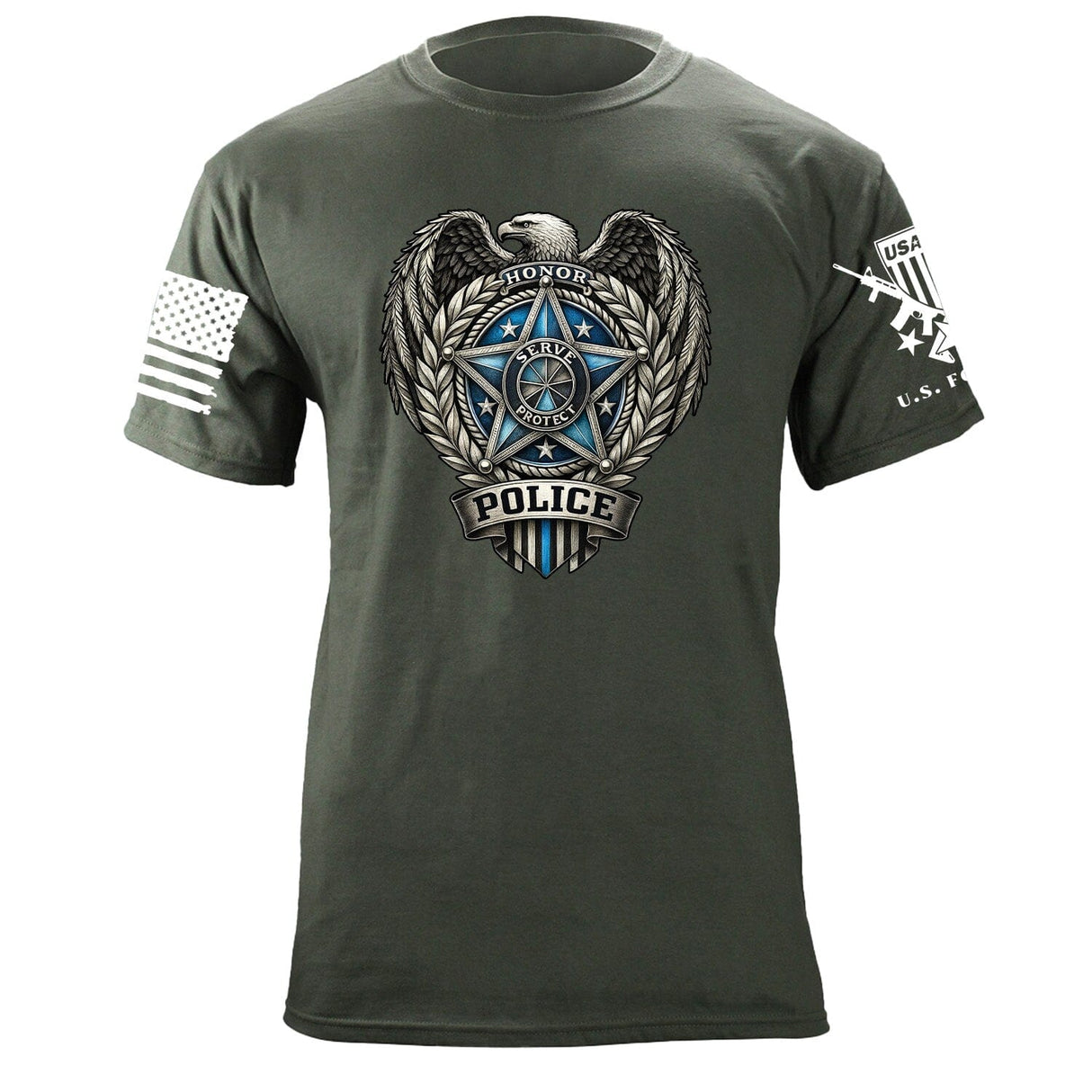 Police Shield T-Shirt Shirts 87446-S-MG