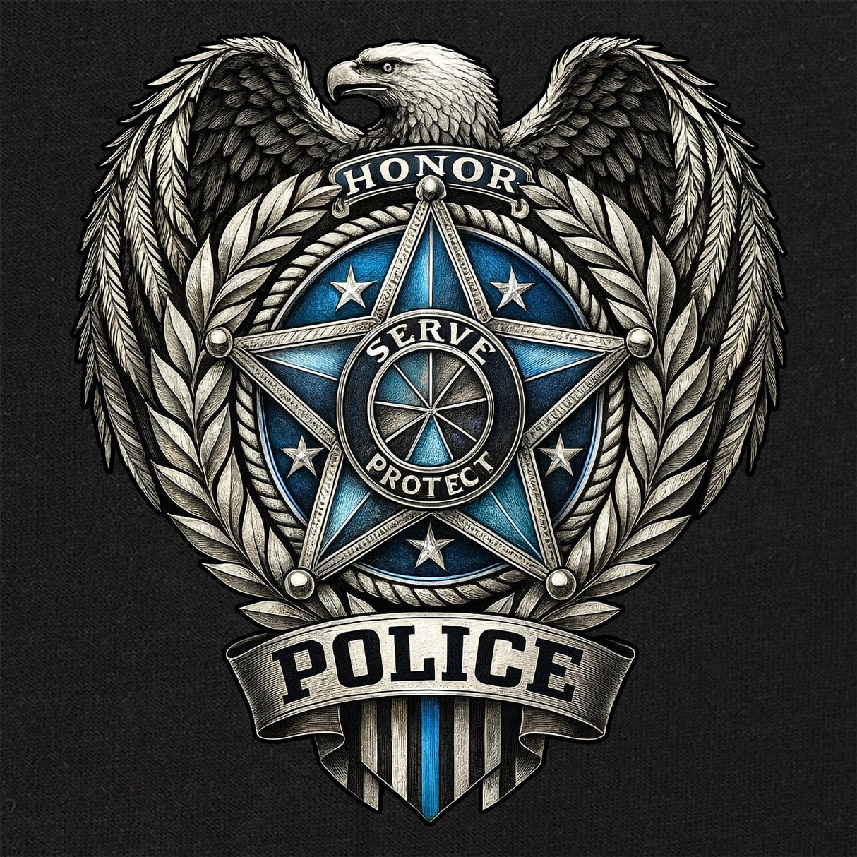 Police Shield T-Shirt Shirts