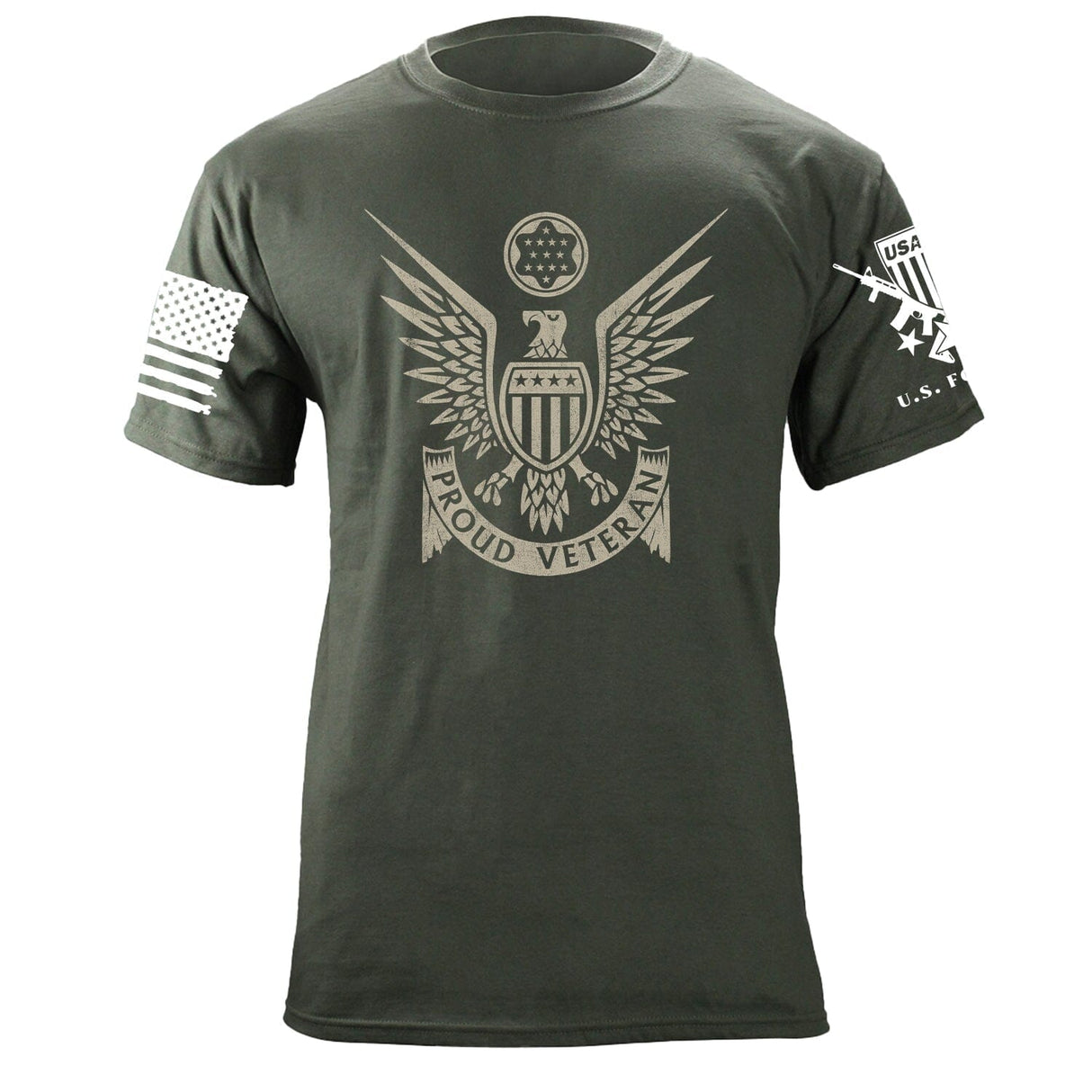 Proud Veteran Stylized Eagle T-Shirt Shirts 87206-3XL-MG