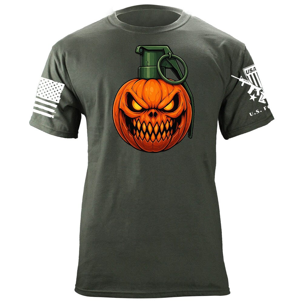 Pumpkin Grenade T-Shirt Shirts 87282-S-MG