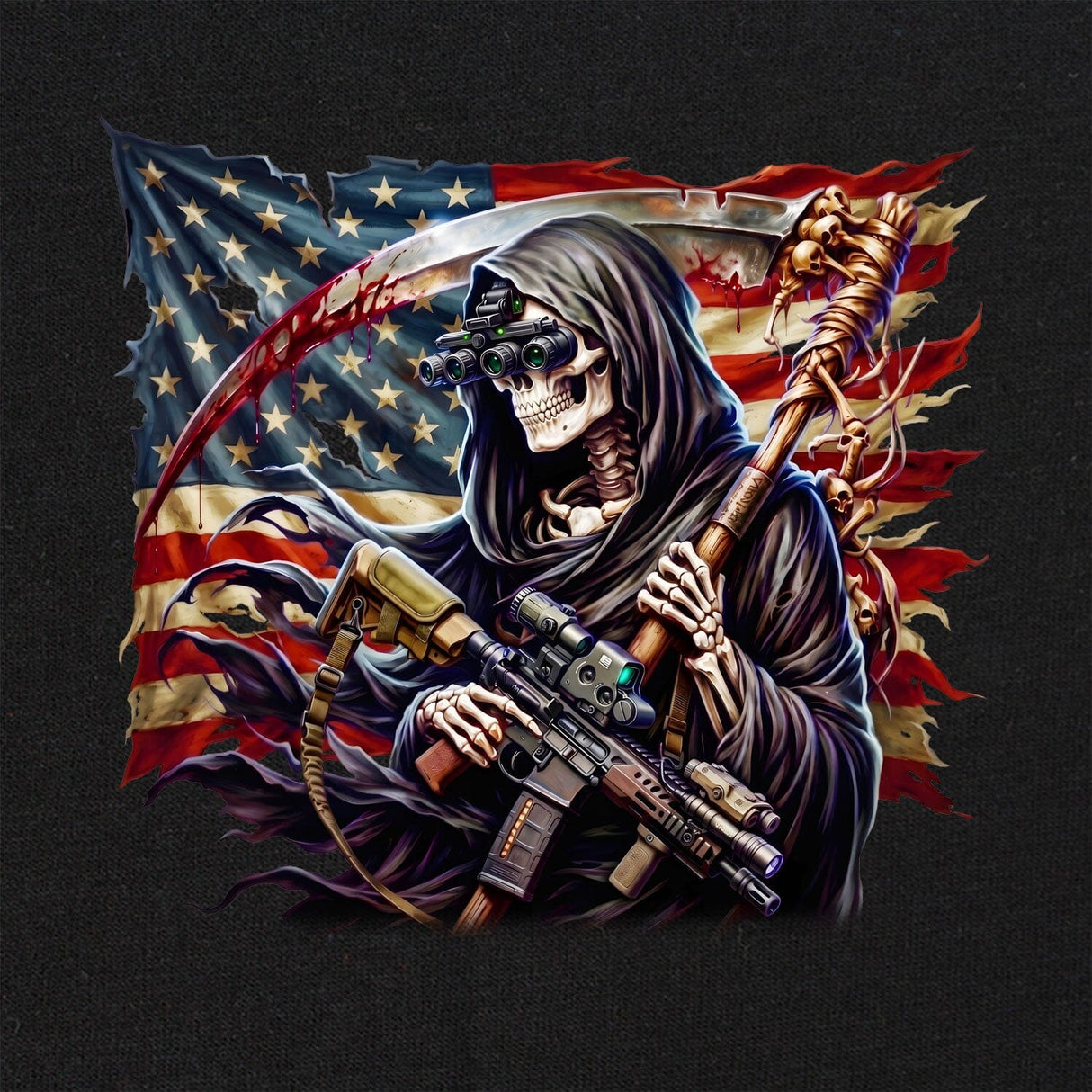 Reaper US Flag T-Shirt Shirts
