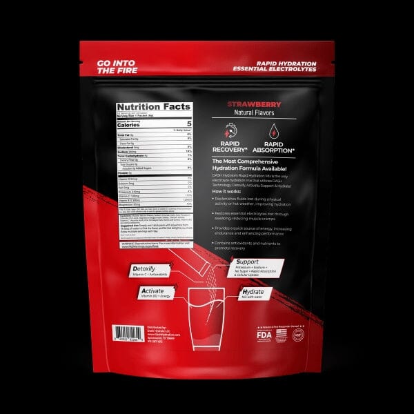 Sugar-Free Electrolyte Powder | Strawberry Hydration and MREs