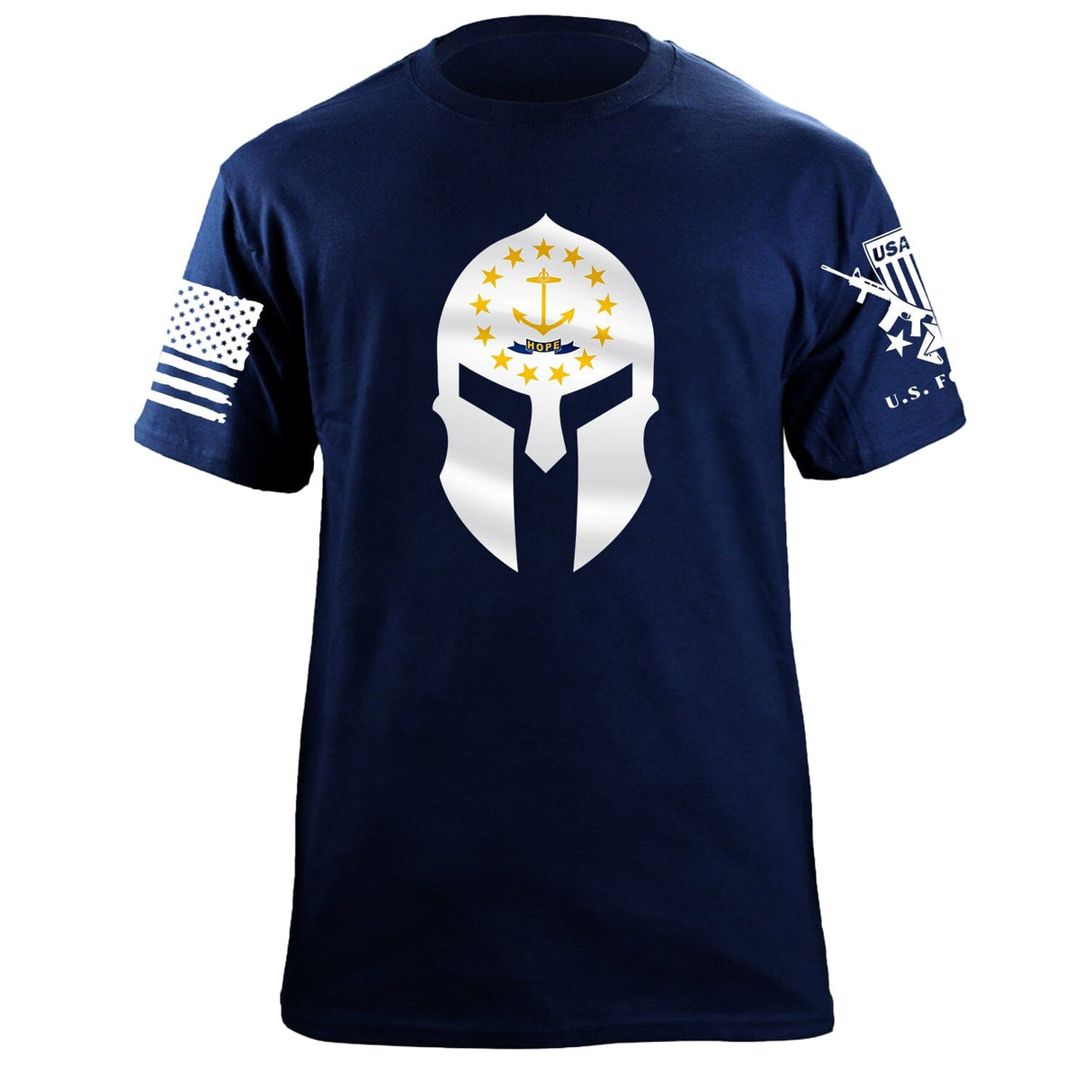 Rhode Island Spartan T-Shirt Shirts 88002-S-NAVY