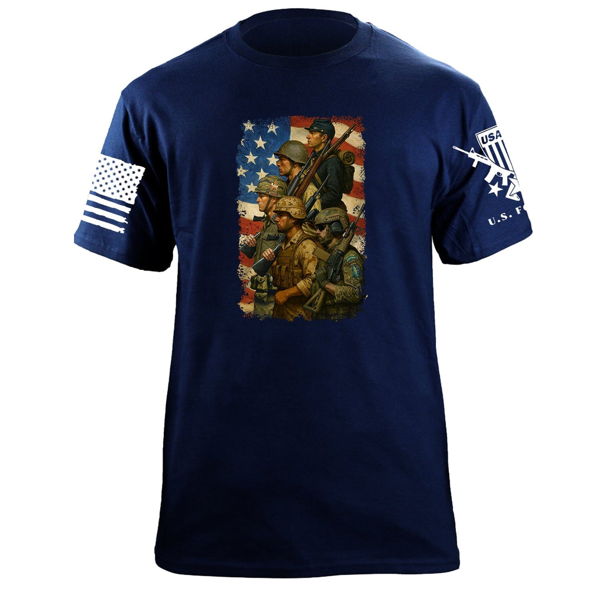 Rockwell Soldier 2 T-Shirt Shirts 87402-S-NAVY