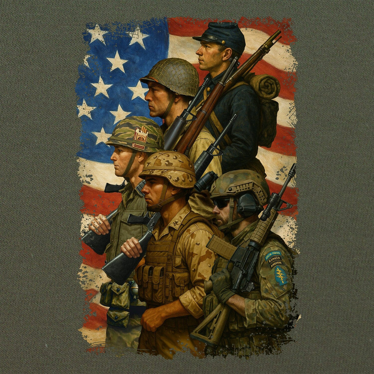 Rockwell Soldier 2 T-Shirt Shirts