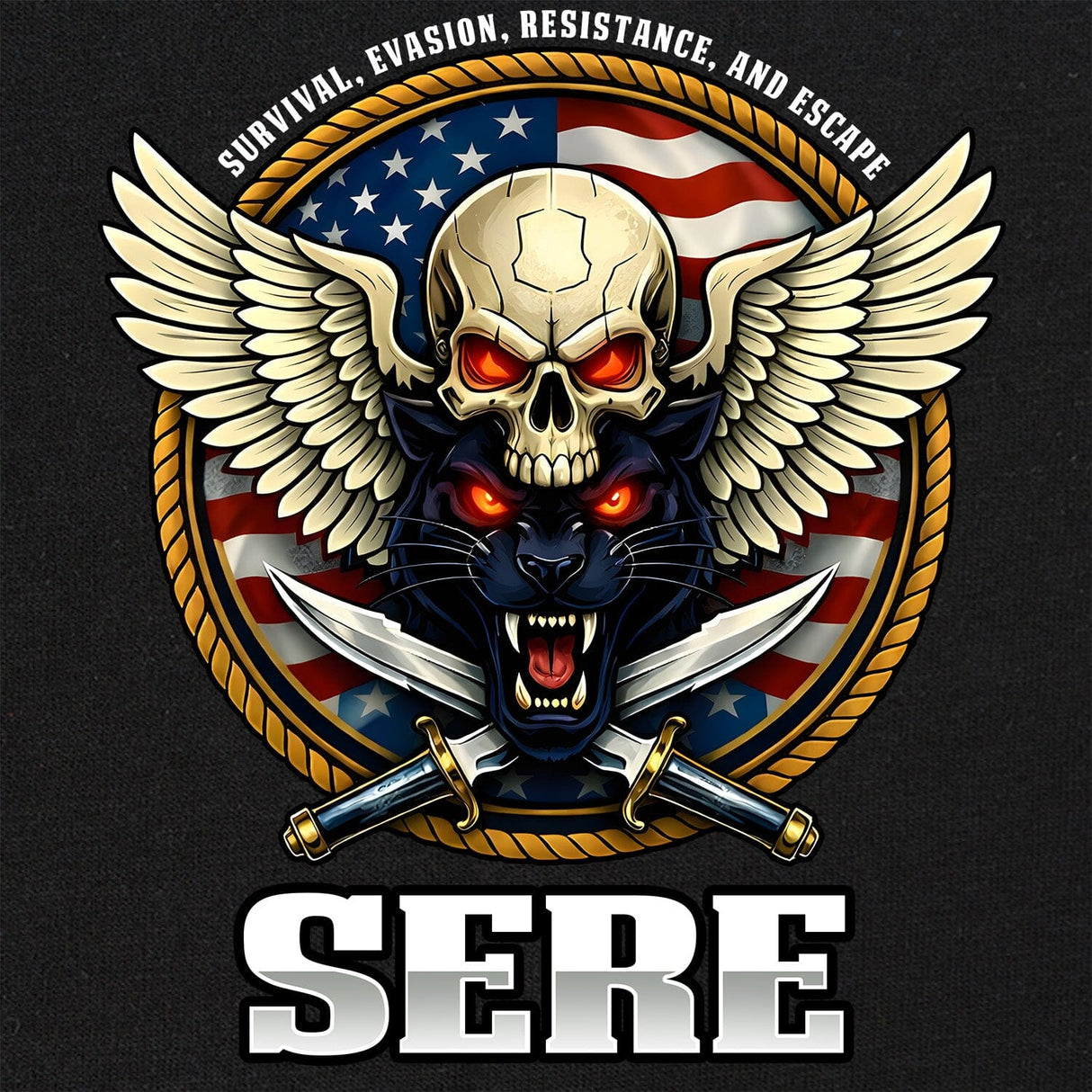 SERE Skull T-Shirt Shirts