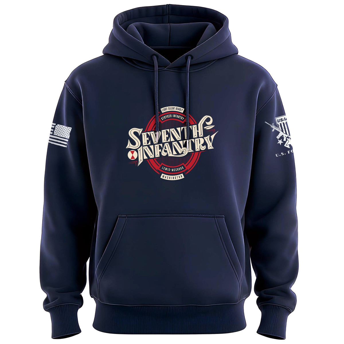 Seventh Infantry Seal Hoodie Hoodies 100240-S-NAVY