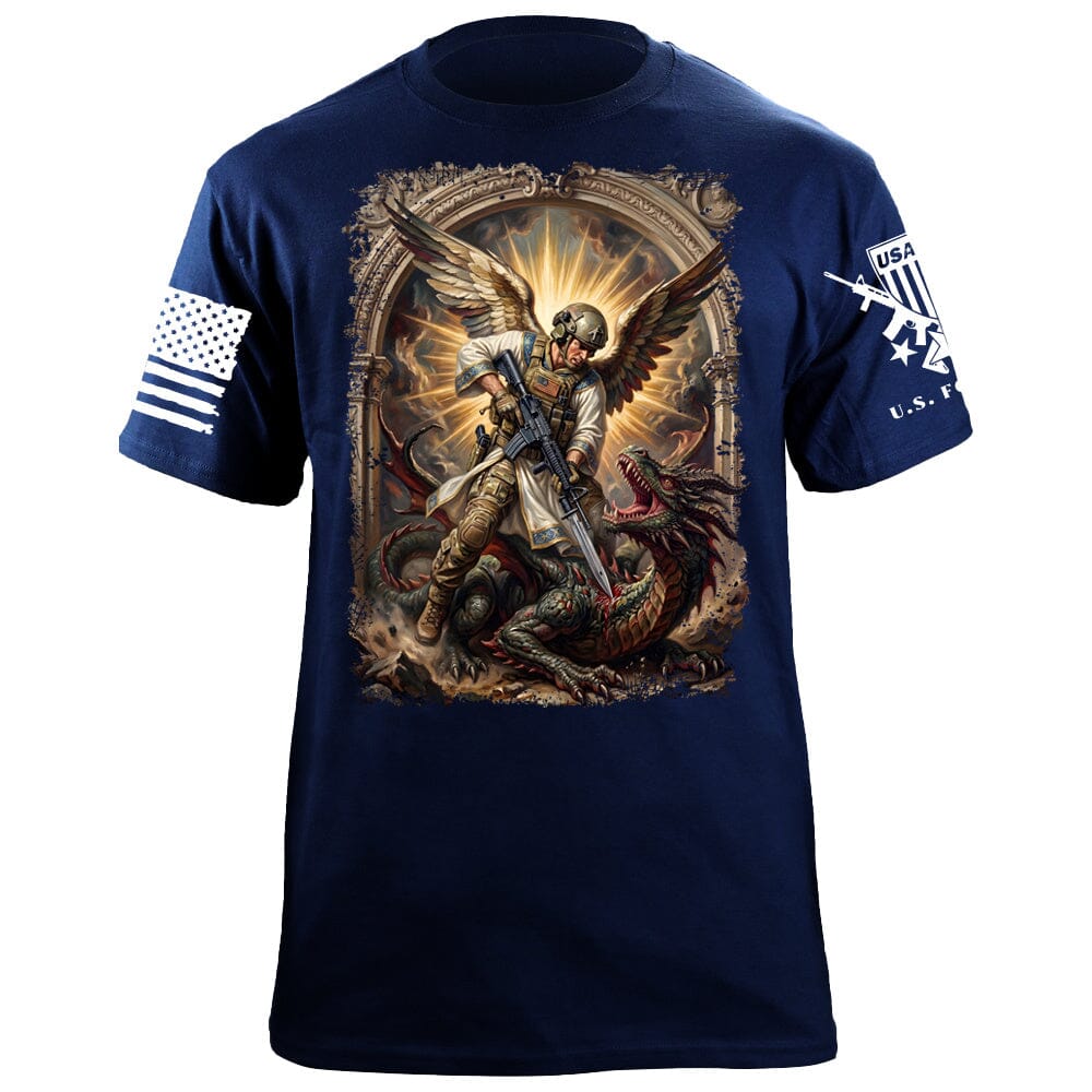 St. George the Dragonslayer T-Shirt Shirts 88225-S-NAVY