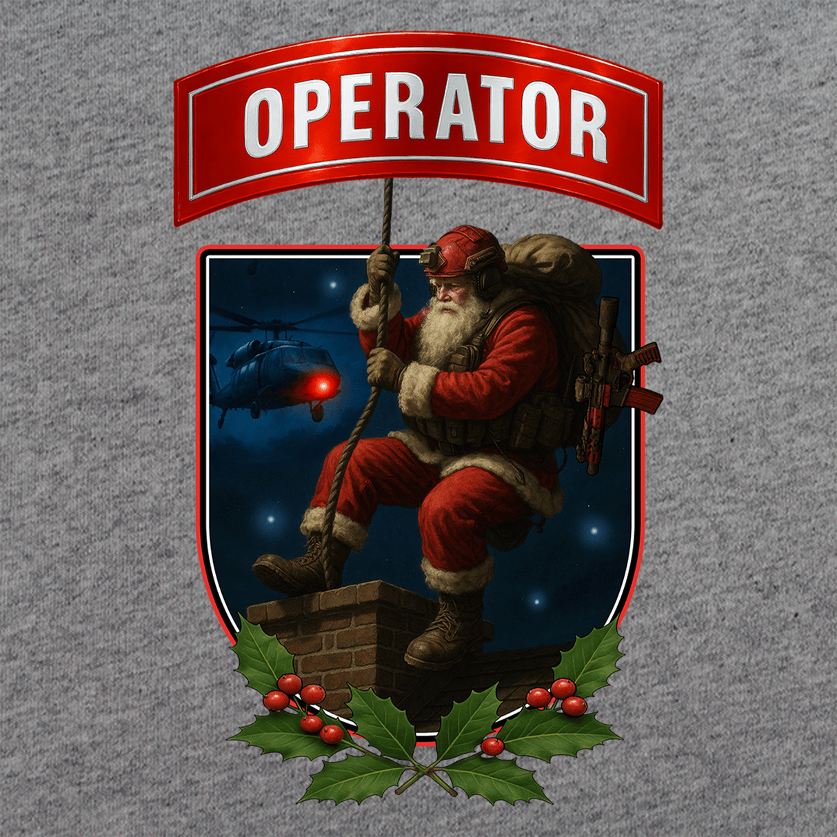 Sgt. Santa Operator Holly T-Shirt Shirts