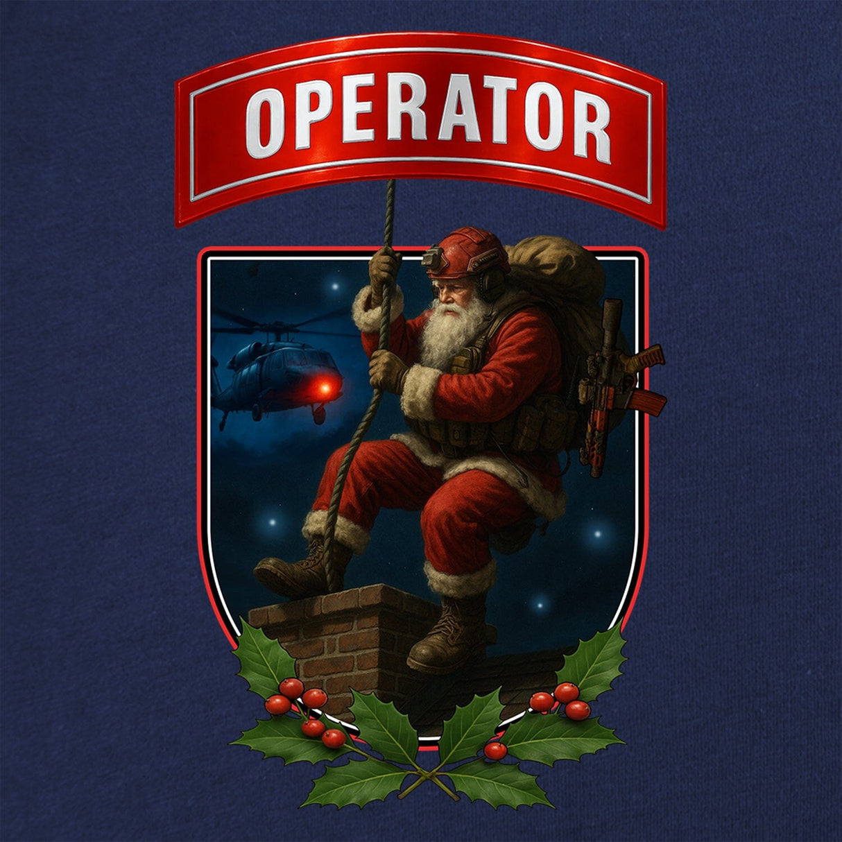 Sgt. Santa Operator Holly T-Shirt Shirts