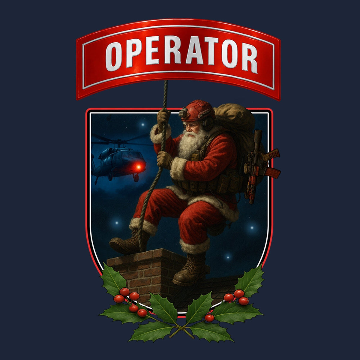 Sgt. Santa Operator Holly Hoodie Hoodies