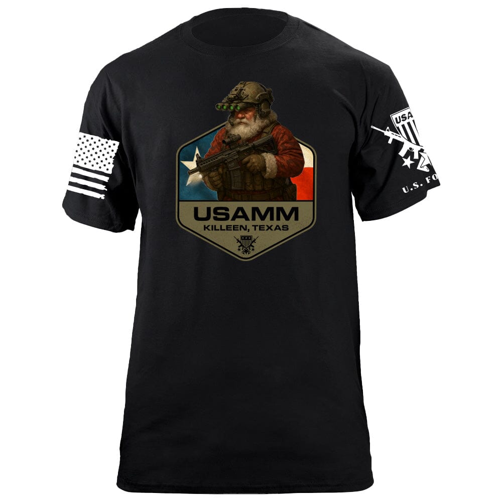 Santa Operator Polygon Texas T-Shirt Shirts 86371-S-BK