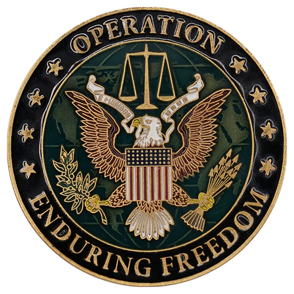September 11th Operation Enduring Freedom Challenge Coin Challenge Coins