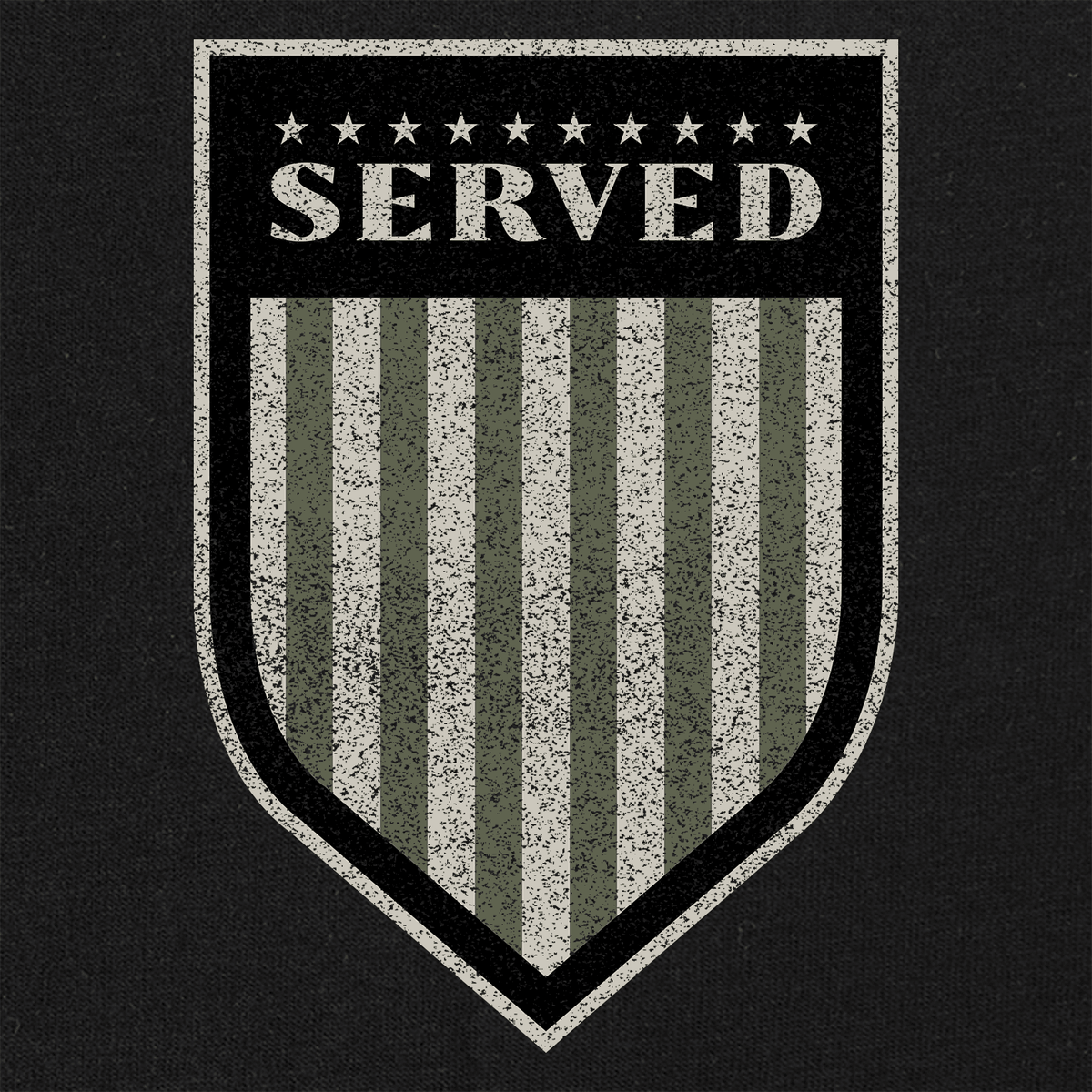 Served Shield Drab Hoodie Hoodies