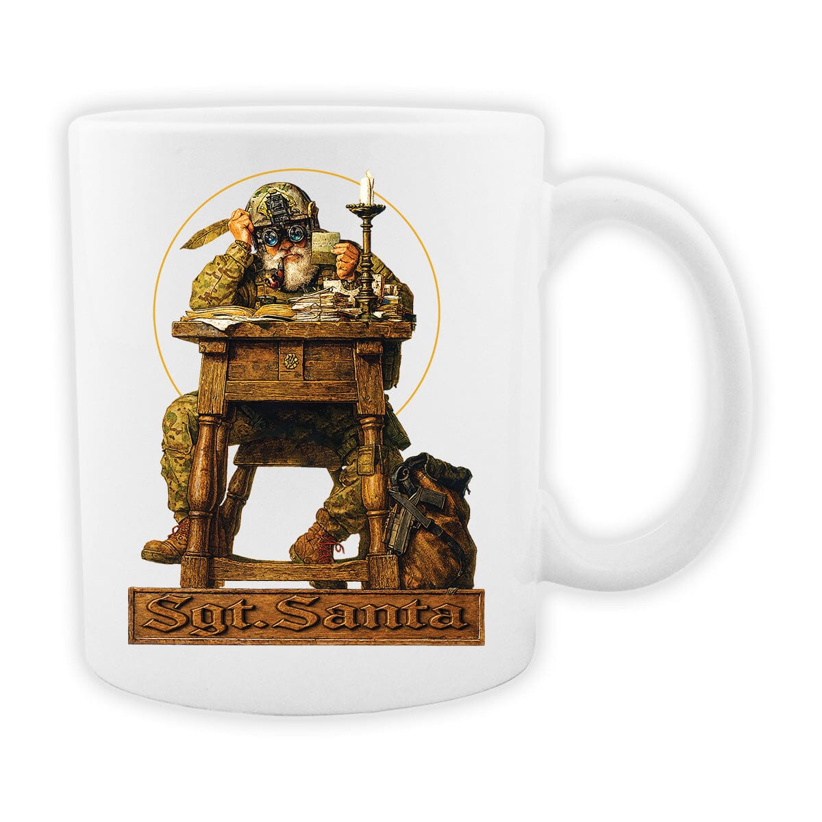 Sgt. Santa Rockwell Mug Mugs