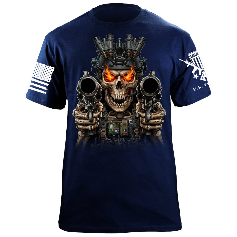 Skeletal Ranger T-Shirt Shirts 88140-S-NAVY