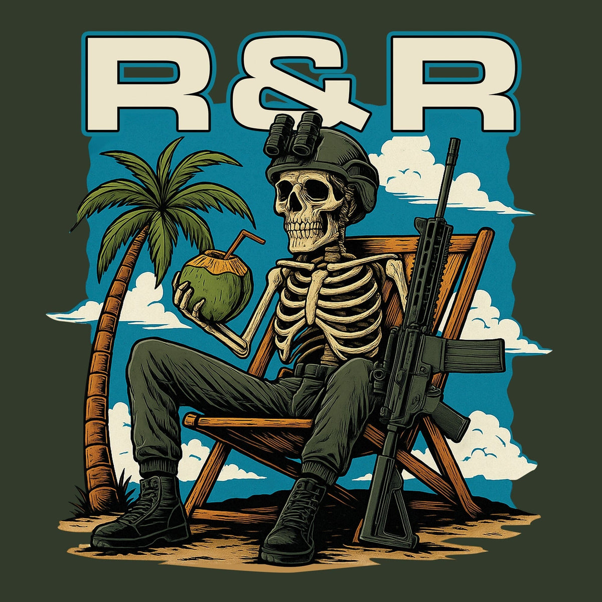 Skeleton Operator R7R Hoodie Hoodies