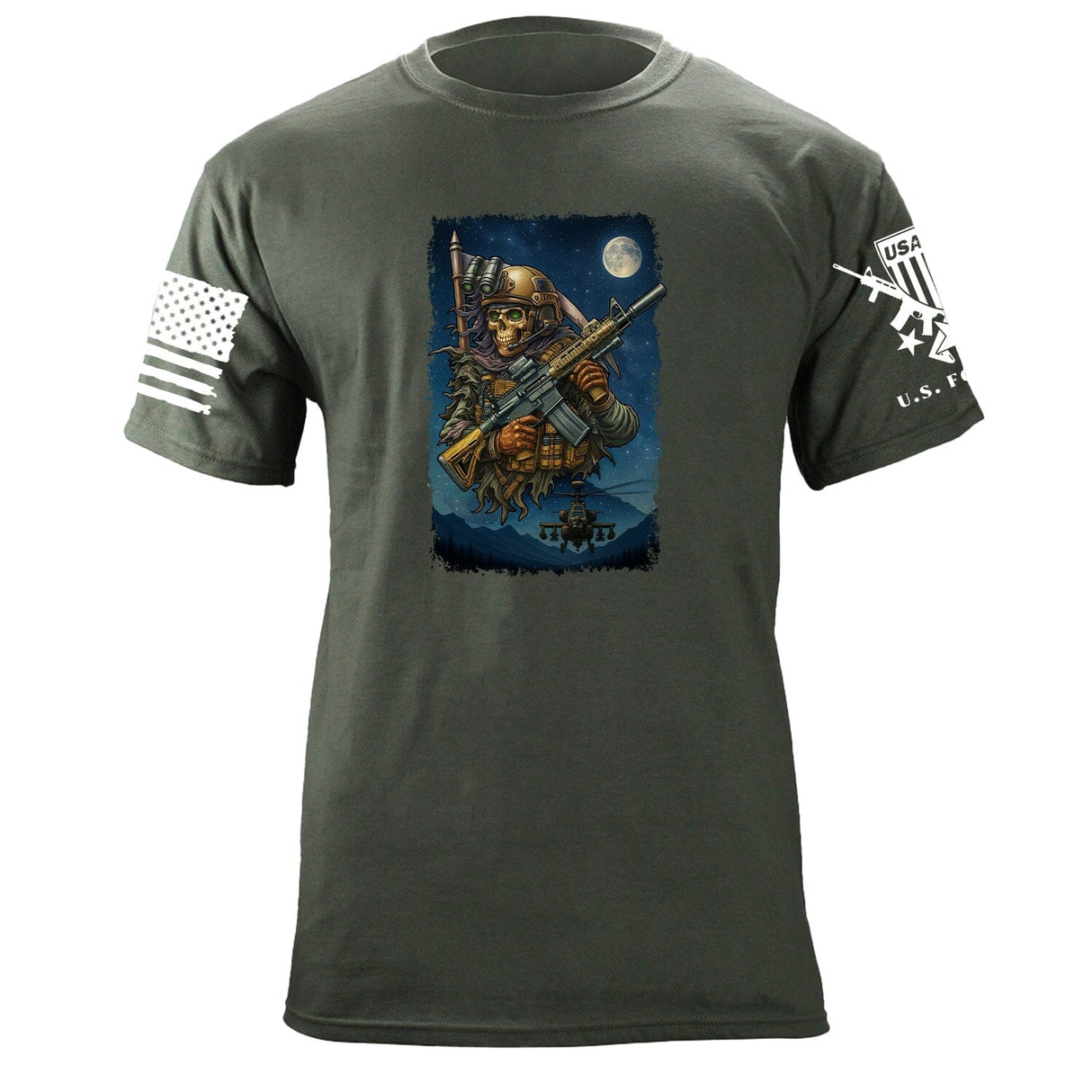 Skeleton M4 T-Shirt Shirts 87453-S-MG