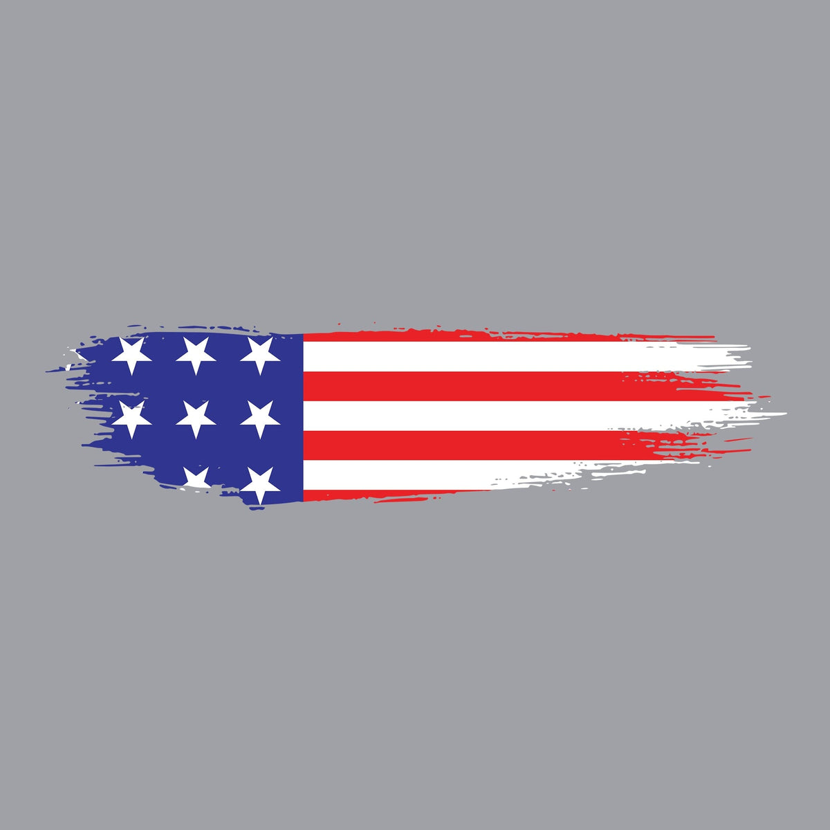 Skinny Horizontal Paint Swatch American Flag Hoodie Hoodies