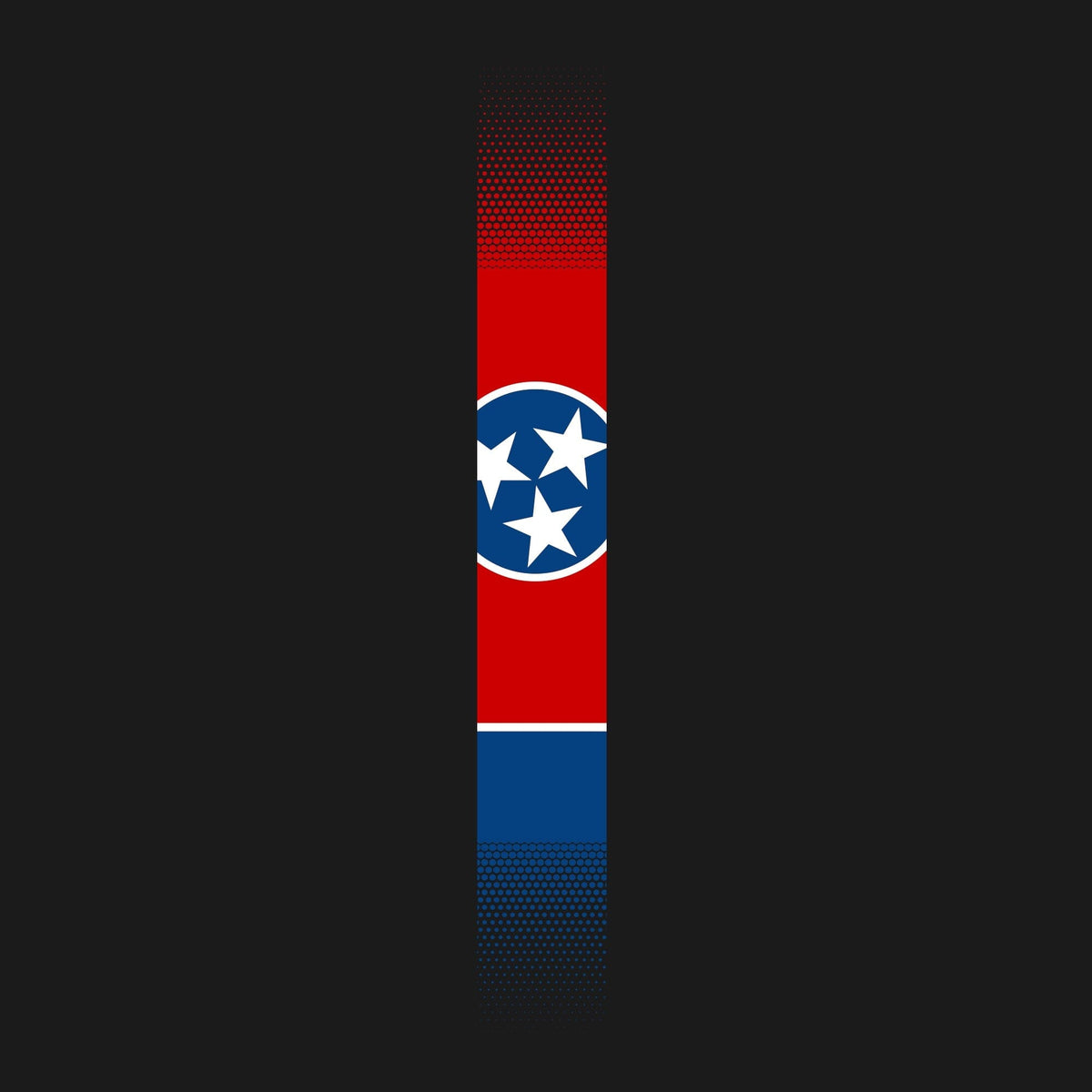 Skinny Tennessee Flag Vertical Hoodie Hoodies