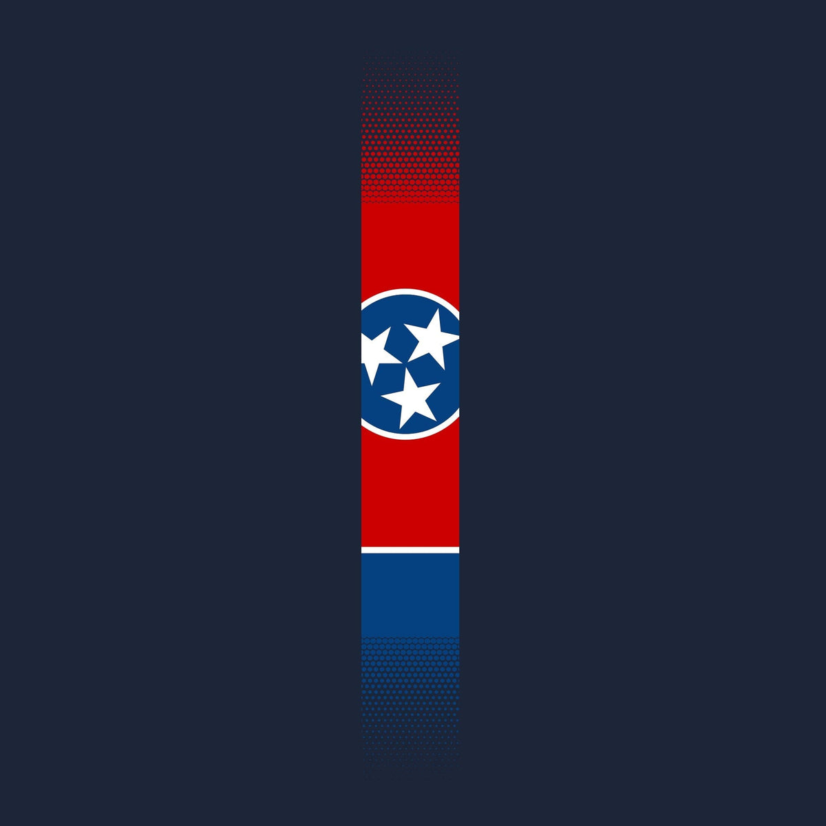 Skinny Tennessee Flag Vertical Hoodie Hoodies