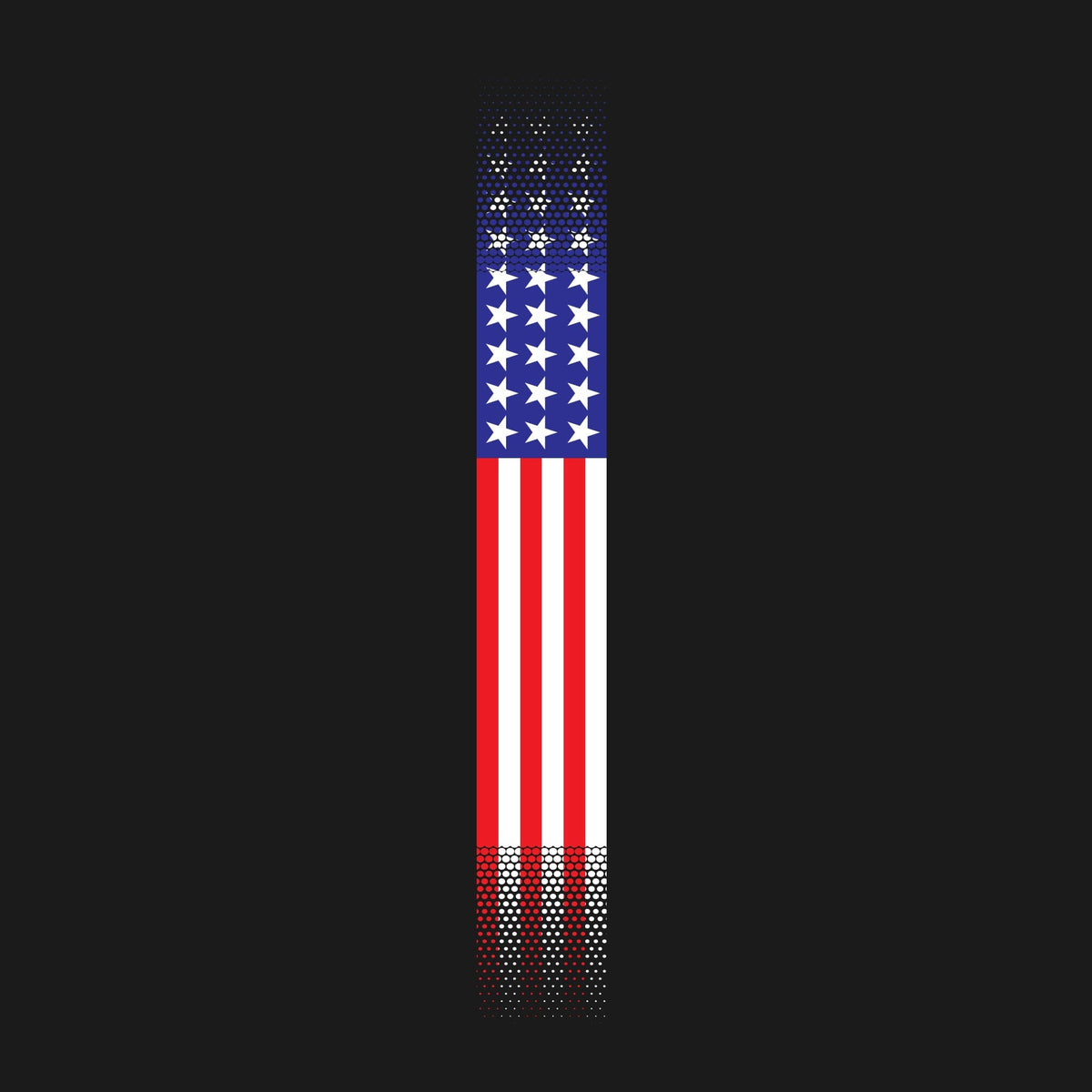 Skinny US Flag Vertical Hoodie Hoodies