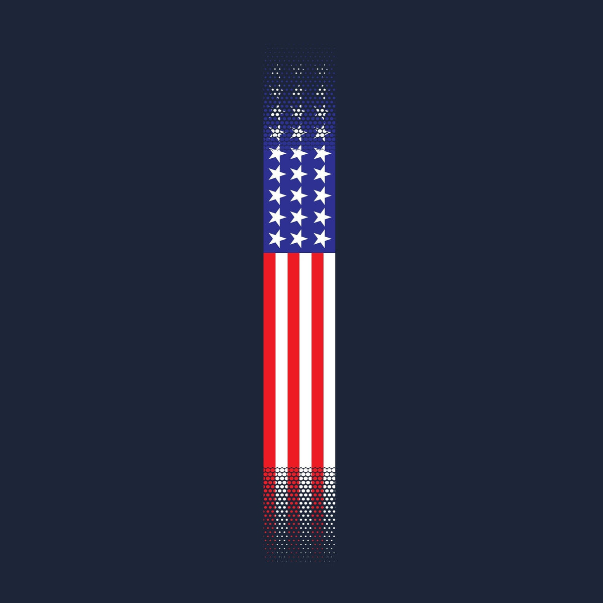 Skinny US Flag Vertical Hoodie Hoodies