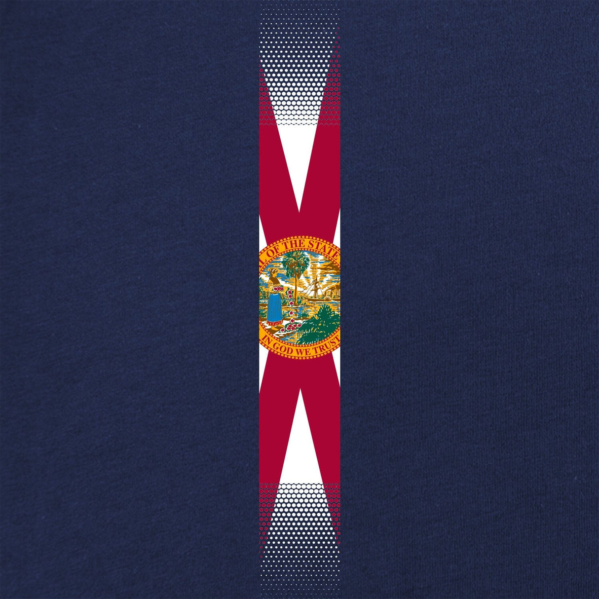 Skinny Vertical Florida Flag Tshirt Shirts