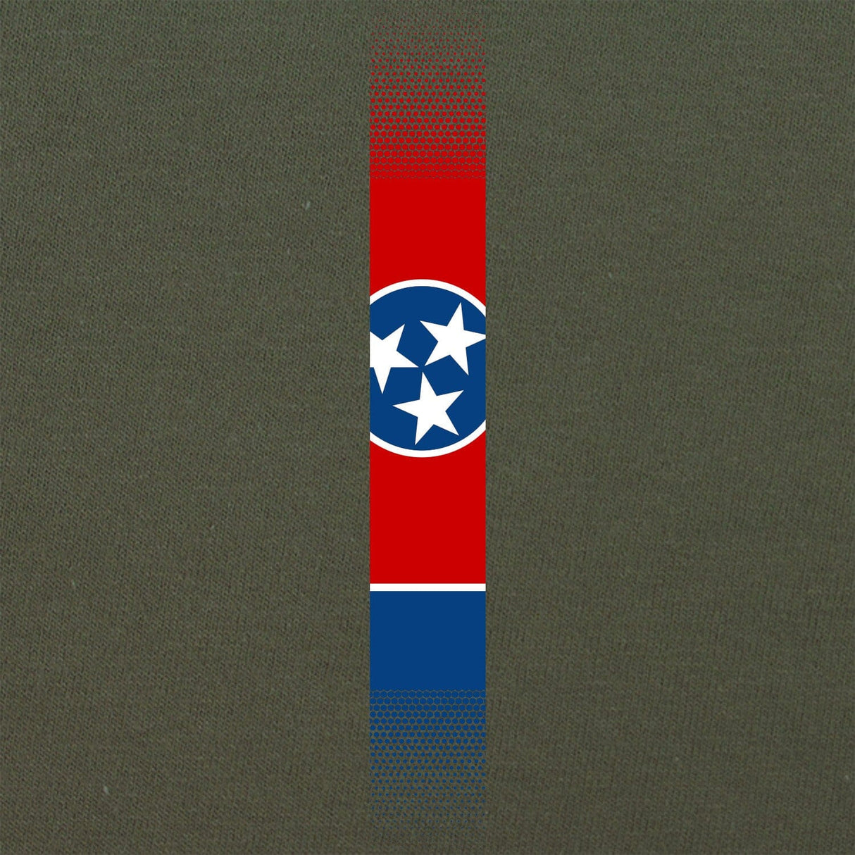 Skinny Tennessee Flag Vertical T-Shirt Shirts