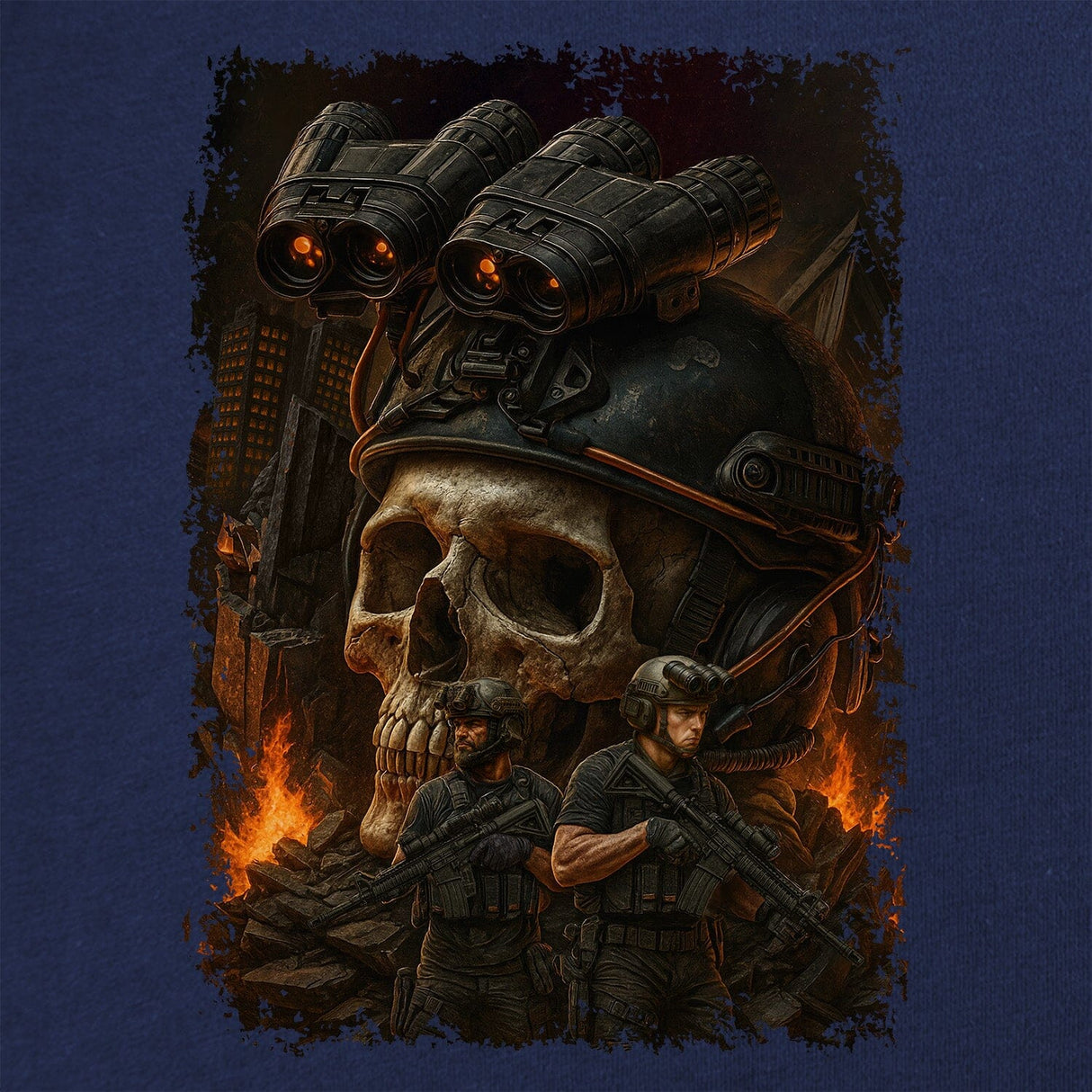 Skull Operator 80's Movie T-Shirt Shirts