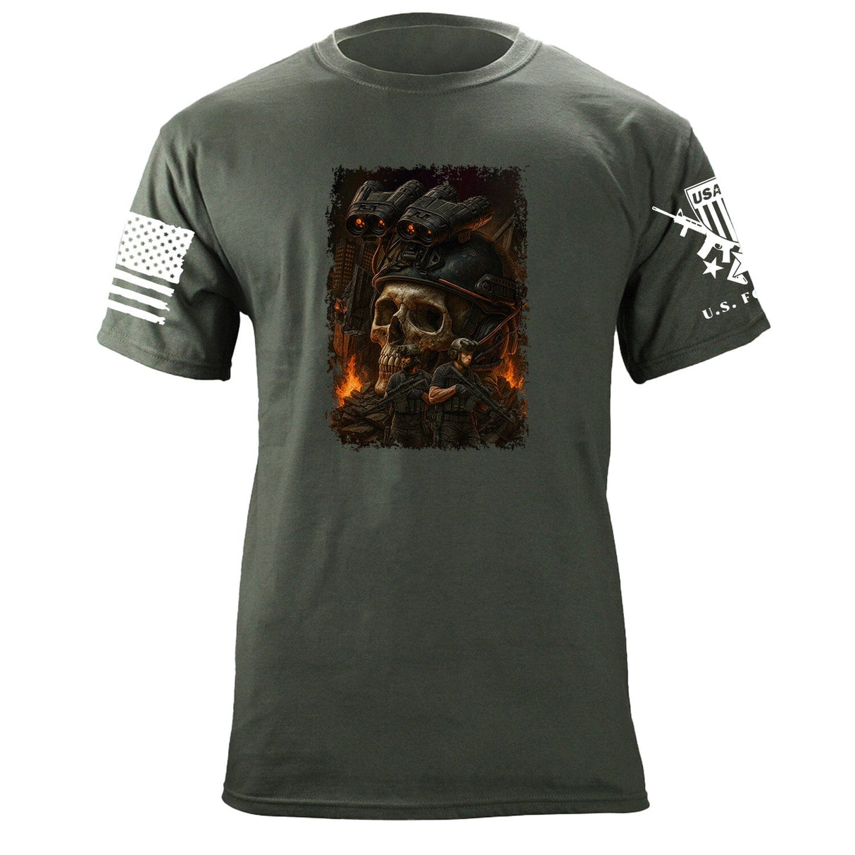 Skull Operator 80's Movie T-Shirt Shirts 87369-S-MG
