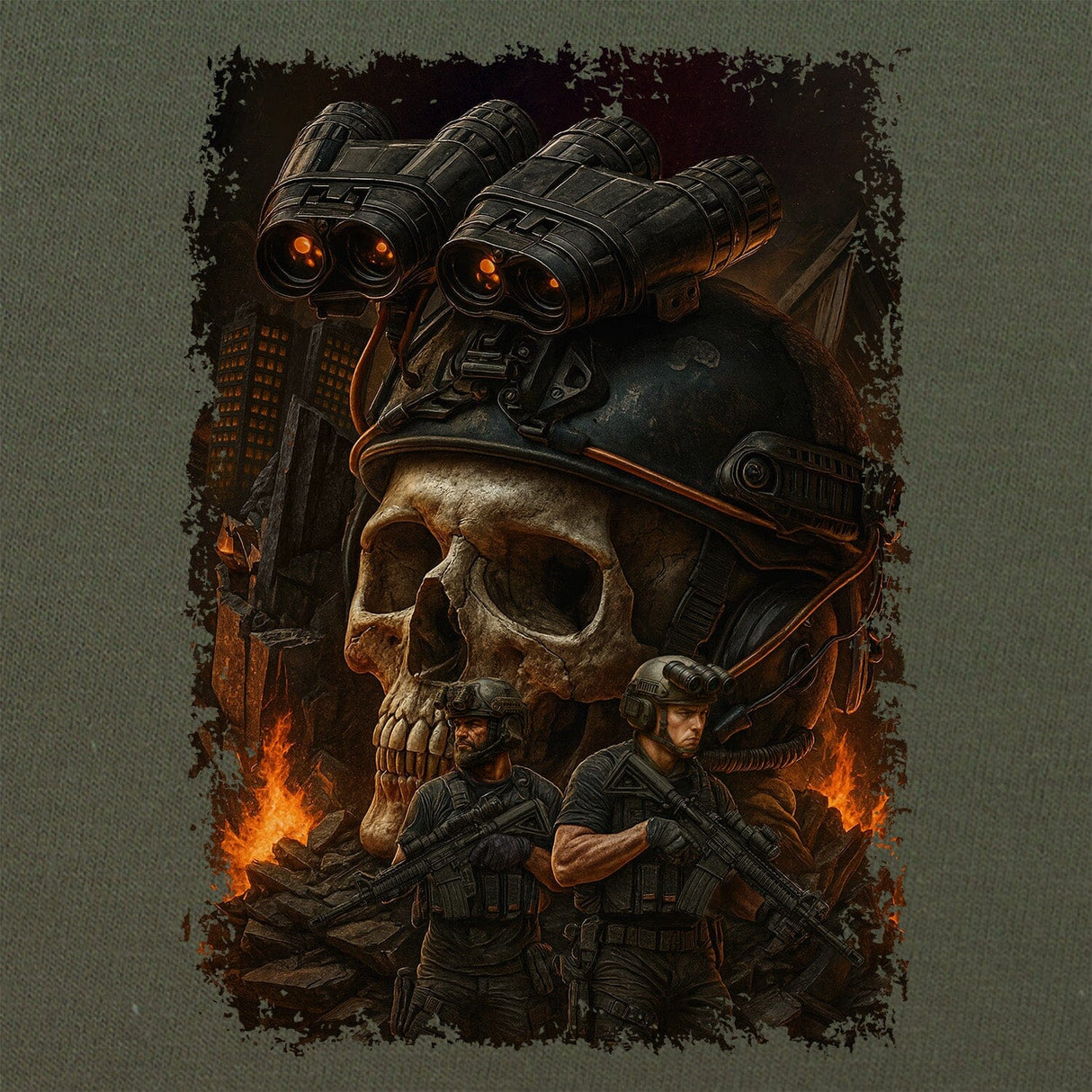 Skull Operator 80's Movie T-Shirt Shirts