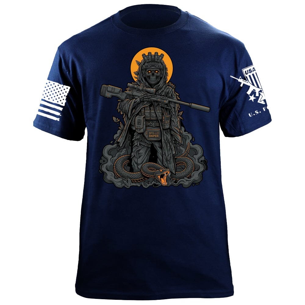 Low Contrast Sniper T-Shirt Shirts 88143-S-NAVY