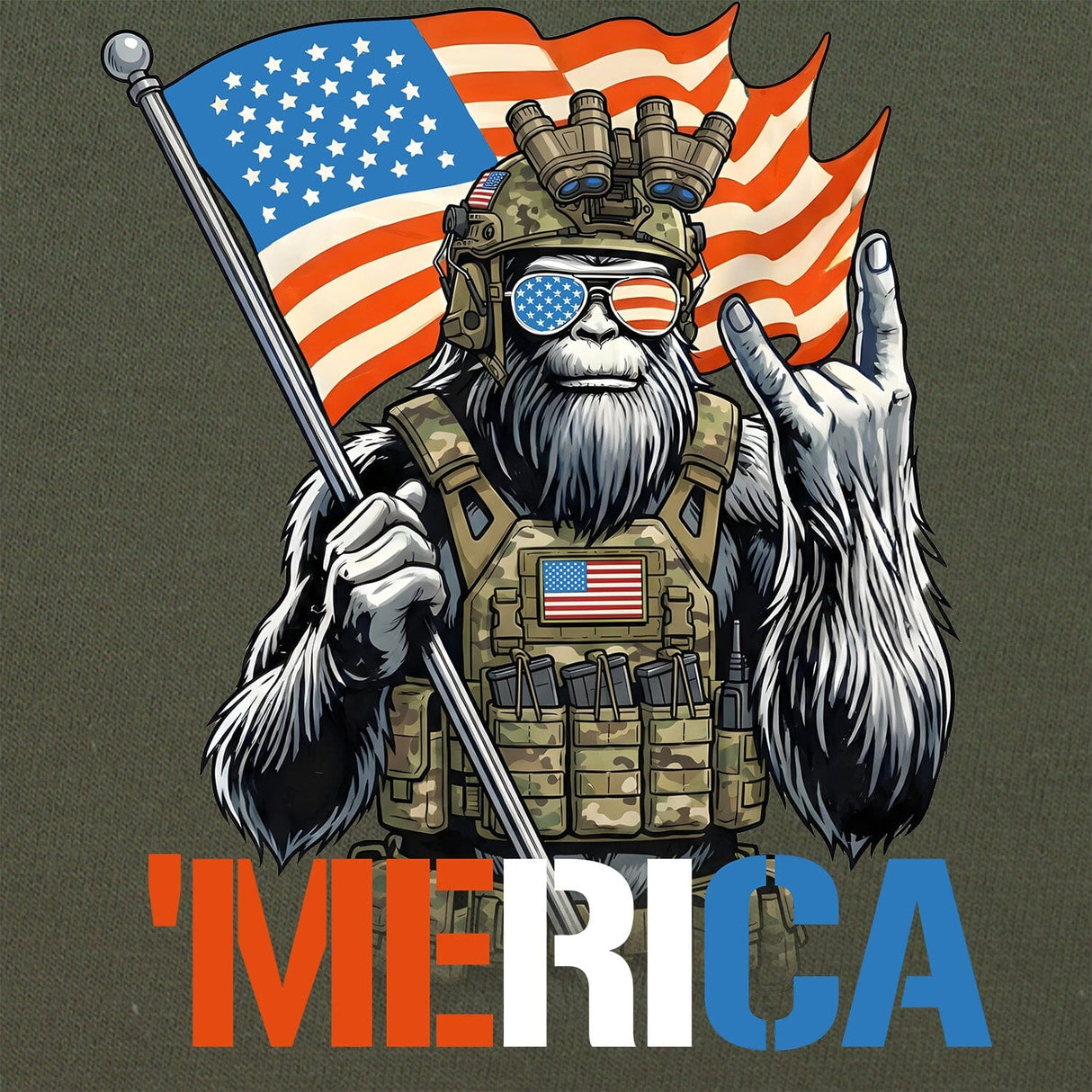 'Merica Squatch T-Shirt Shirts