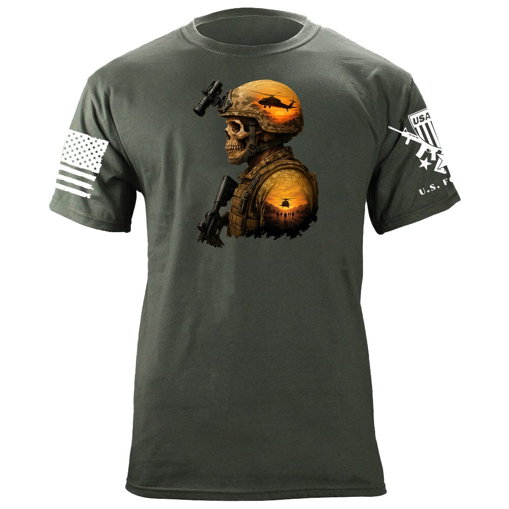 Army Sunset Infantry T-Shirt Shirts 86368-S-MG