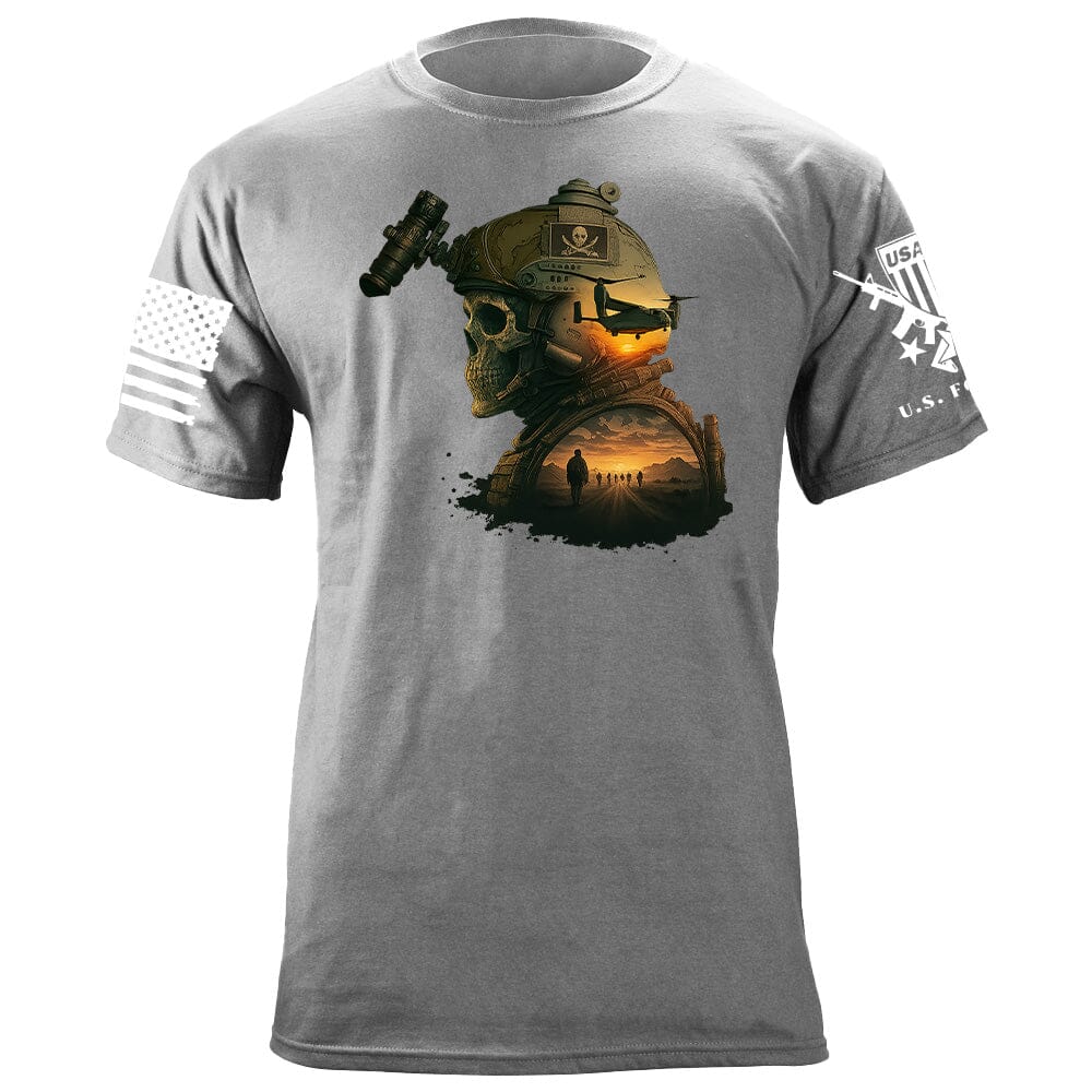 Space Force Sunset T-Shirt Shirts 86369-S-HG