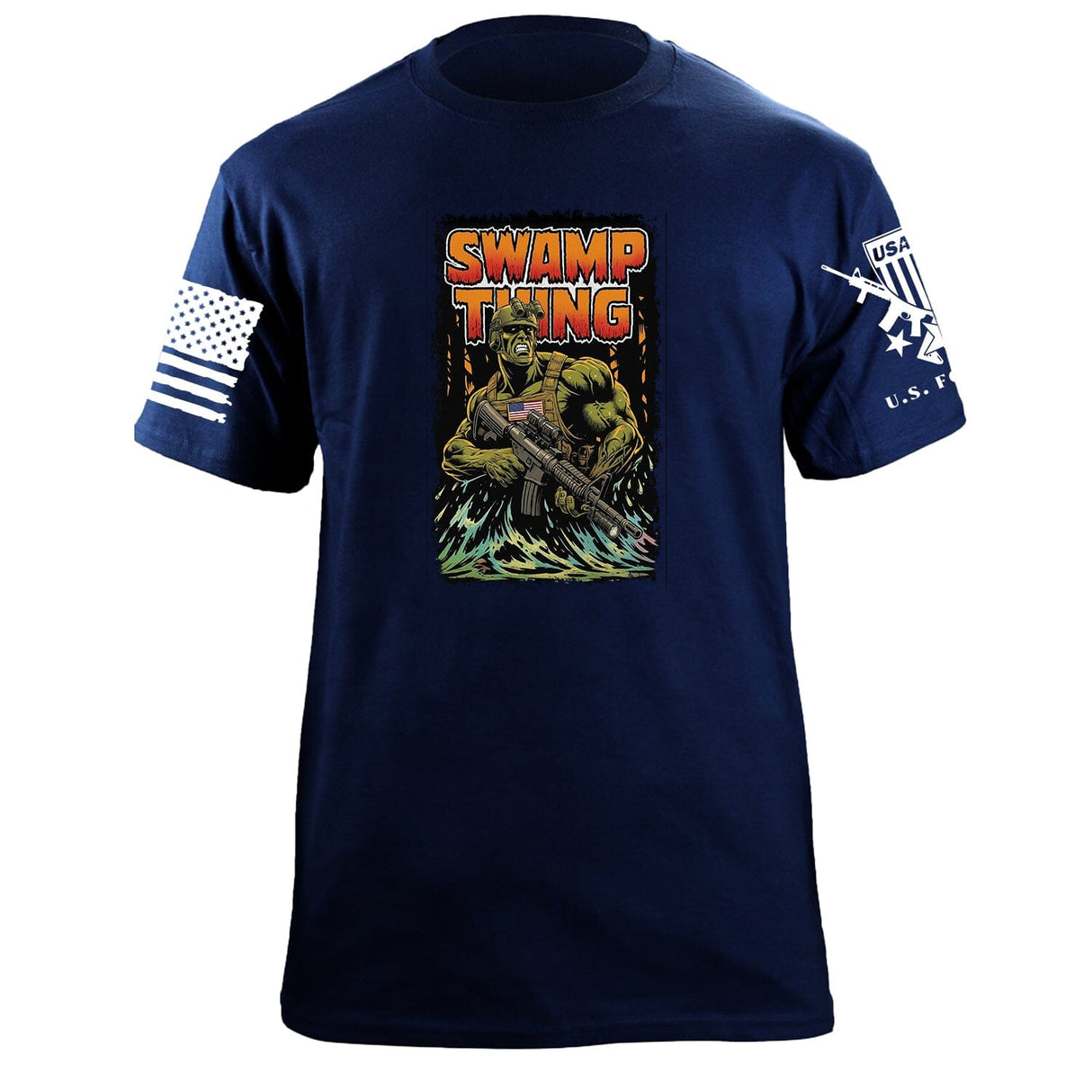 Swamp Thing T-Shirt Shirts 87409-S-NAVY