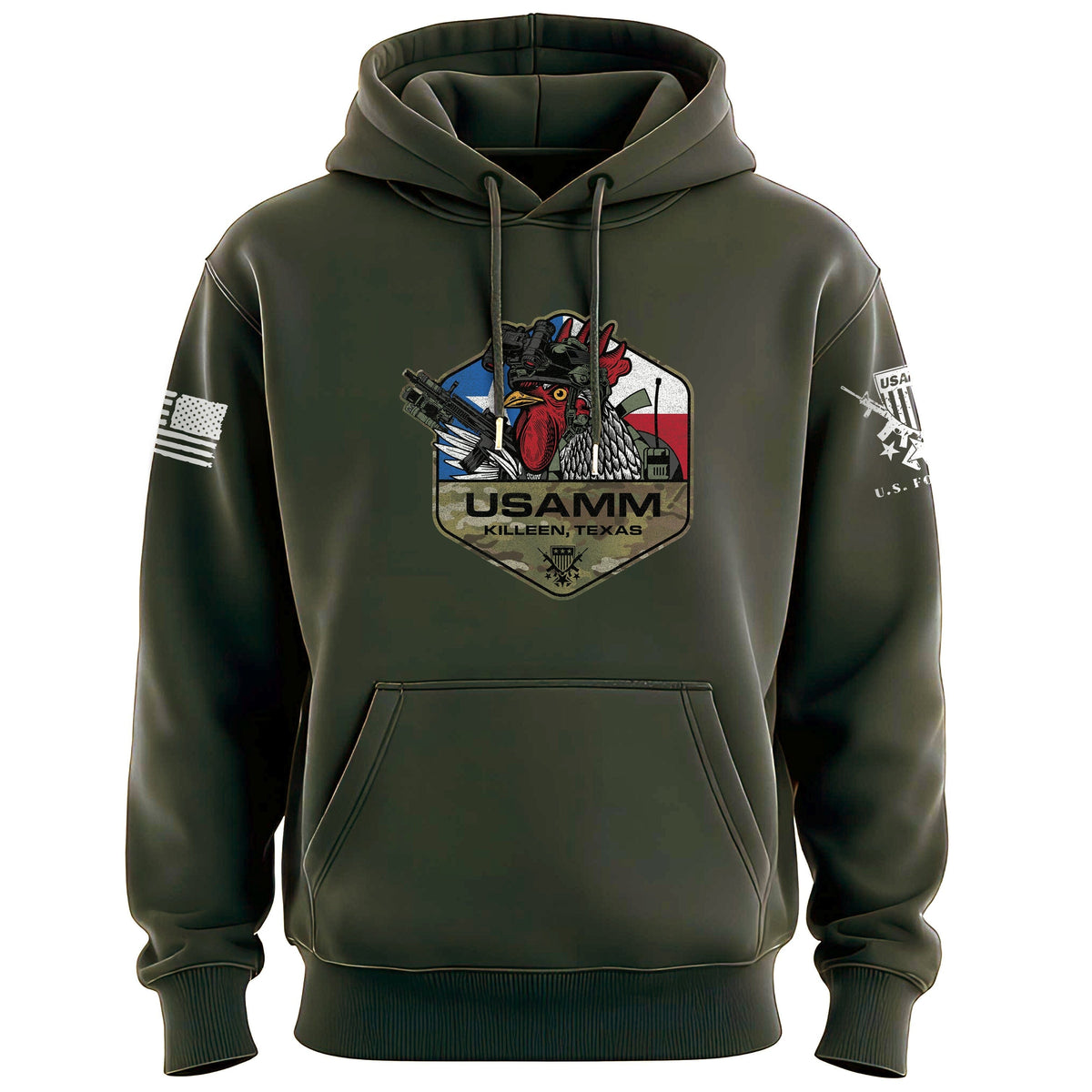 Rooster Operator Polygon Texas Hoodie Hoodies 100234-S-MG