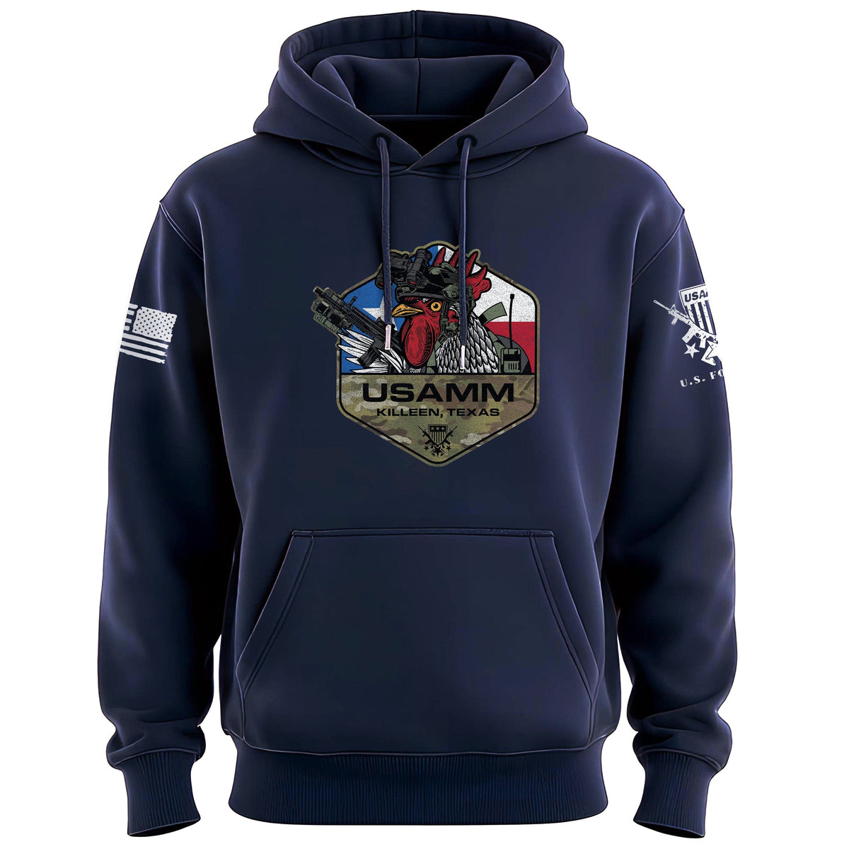 Rooster Operator Polygon Texas Hoodie Hoodies 100234-S-NAVY
