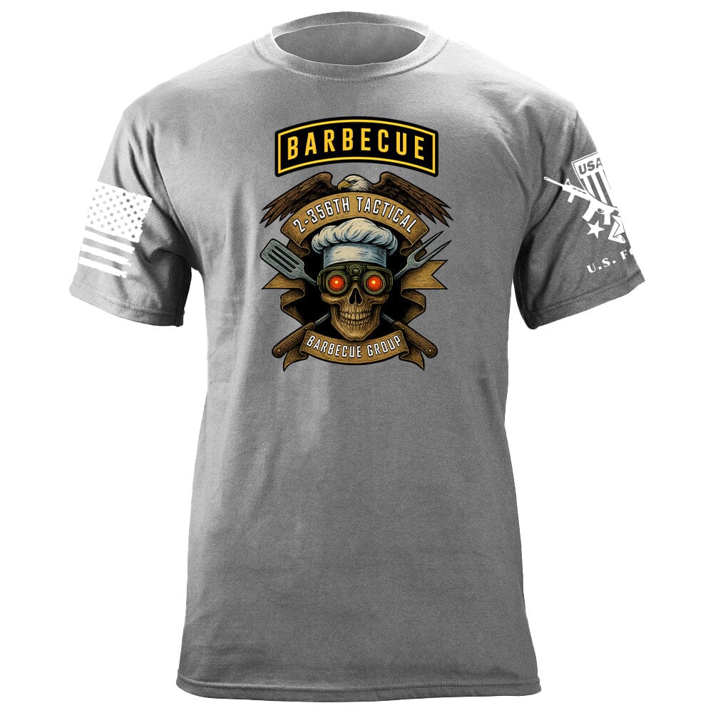 2-356th Tactical Barbecue Group T-Shirt - Eagle Shirts 86378-S-HG