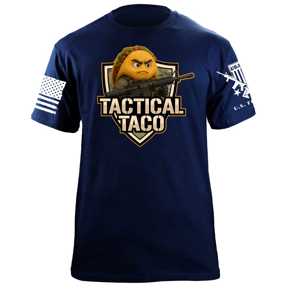 Tactical 3-D Taco T-Shirt Shirts 86376-S-NAVY