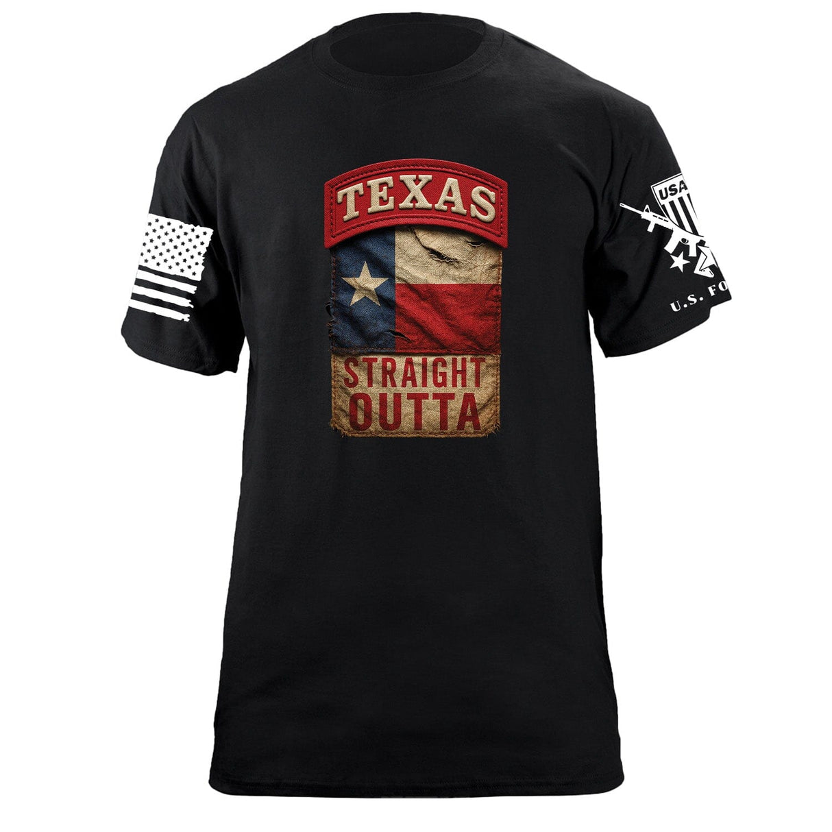 State Tab Shirt: Texas Shirts 86421-S-BK