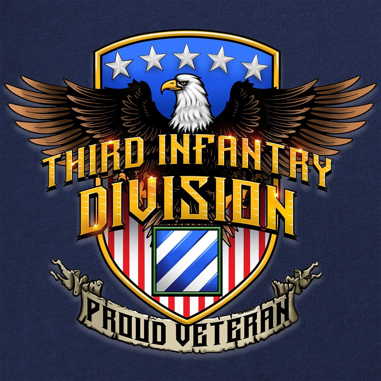 Third Infantry Eagle Shield Tshirt Shirts