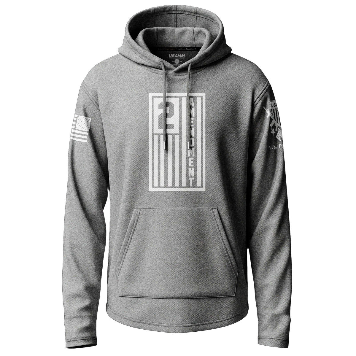 2A Draped Flag Lightweight Hoodie Lightweight Hoodie 90005-S-HG-THIN