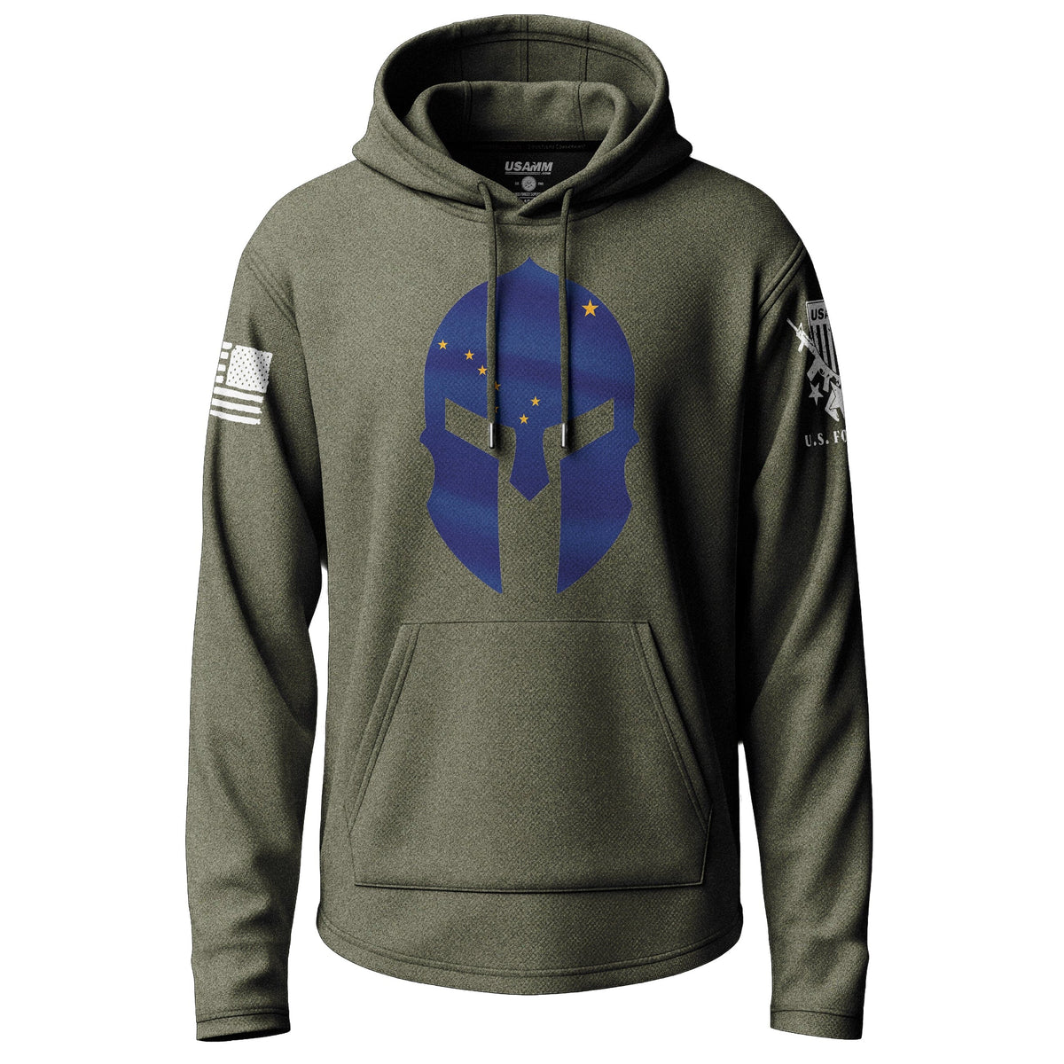 Alaska State Flag Spartan Lightweight Hoodie Lightweight Hoodie 90027-S-MG-THIN