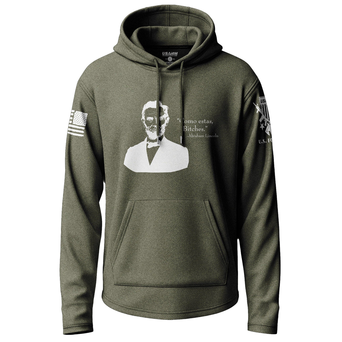 Tactical Abe Lincoln Graphic Lightweight Hoodie Lightweight Hoodie 90048-S-MG-THIN