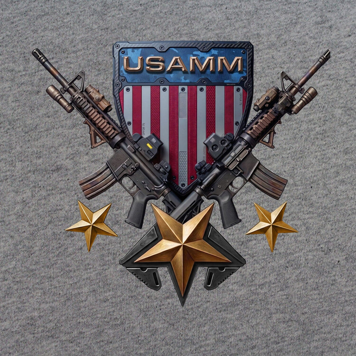 USAMM Tactical Shield T-Shirt Shirts