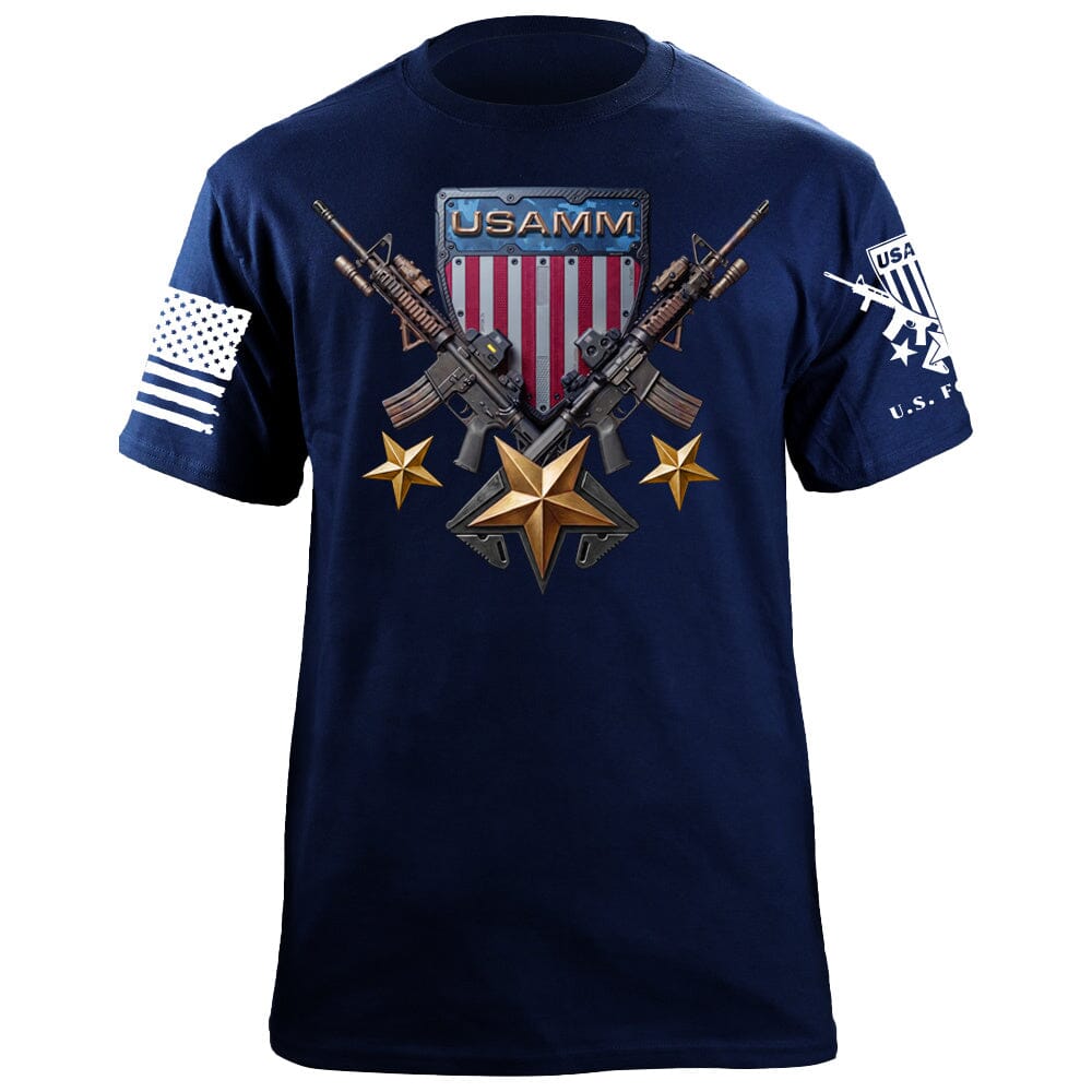 USAMM Tactical Shield T-Shirt Shirts 88228-S-NAVY